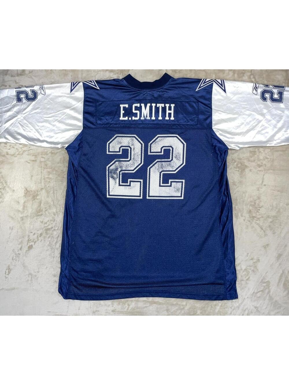 Reebok Dallas Cowboys Emmitt Smith On Field Equipment Jersey Men’s Size XL *Flaw